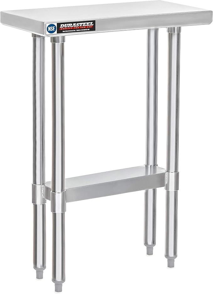 DuraSteel 24x12 Small Stainless Steel Table by DuraSteel