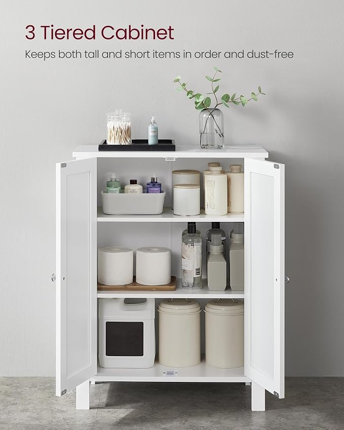 VASAGLE Floor Storage Cabinet, Freestanding Storage Unit - Image 5