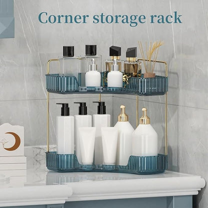 Corner Bathroom Countertop Organizer, Vanity Organizer Trays - Image 2
