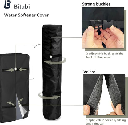 Bitubi 2Pcs Water Softener Cover, Outdoor Softener Tank/Filter Cover + Brine - Image 5