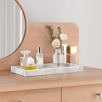 Real Natural Marble Tray for Bathroom, Kitchen and Desktop, Rectangle Genuine - Image 7