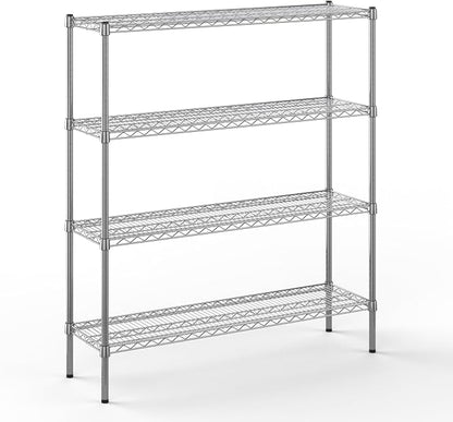 14" Deep x 48" Wide x 54" Height Wire Shelving Kit | 4-Tier | NSF Commercial by Regal+Altair
