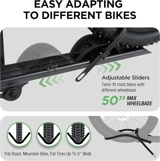 Young 100LBS. Capacity Aluminum 1-Ebike Rack - Image 4