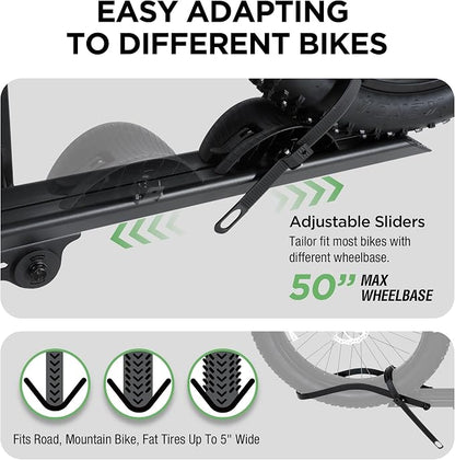 Young 100LBS. Capacity Aluminum 1-Ebike Rack - Image 4