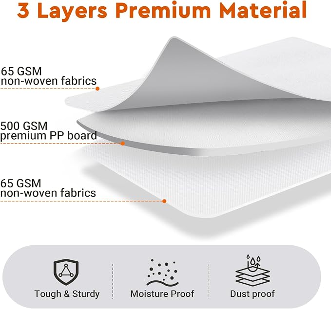 StorageTastic 6 Pack Bed Sheet Closet Organizers and Storage, Sturdy Foldable - Image 3
