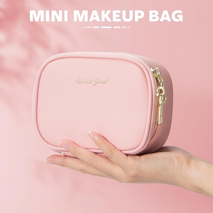 Small Makeup Bag with Led Mirror, Mini Travel Make up Bag 3 Light Modes - Image 5
