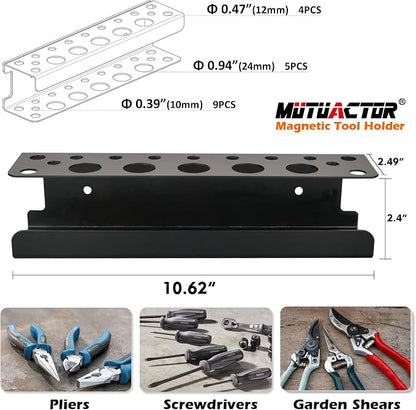 MUTUACTOR Screwdriver Organizer Rack Heavy Duty, Magnetic Mount Screwdriver - Image 5