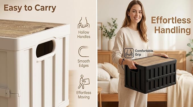 VIMI 50L Collapsible Storage Bins - Image 3
