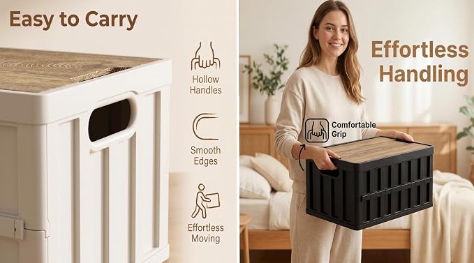 VIMI 50L Collapsible Storage Bins - Image 3