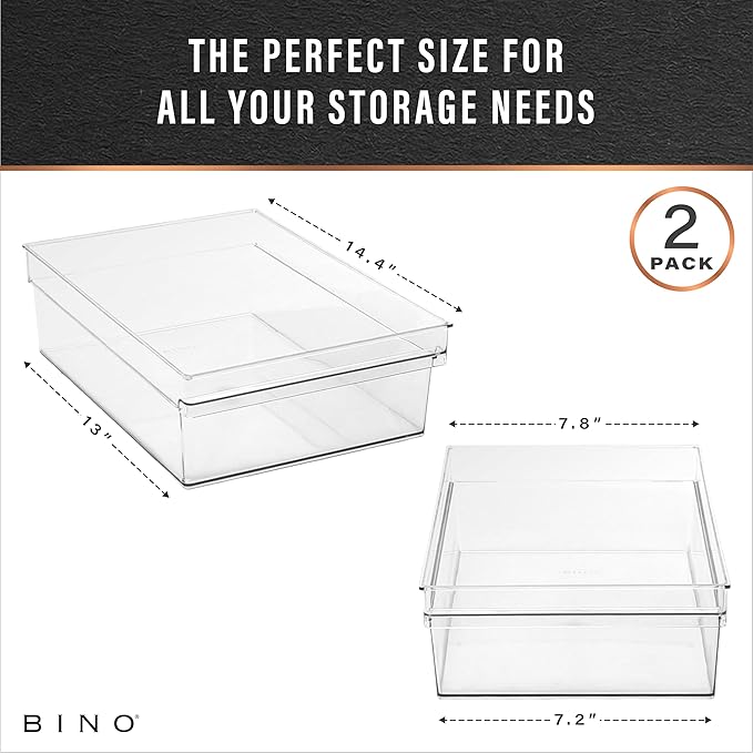 BINO | Plastic Storage Bins, Large | THE HANDLER COLLECTION | Multipurpose - Image 3