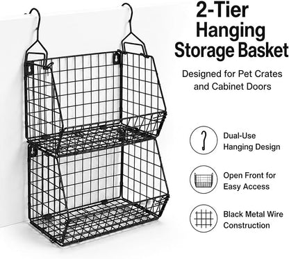 2-Tier Dog Storage Organizer, Metal Hanging Closet Organizer - Image 7