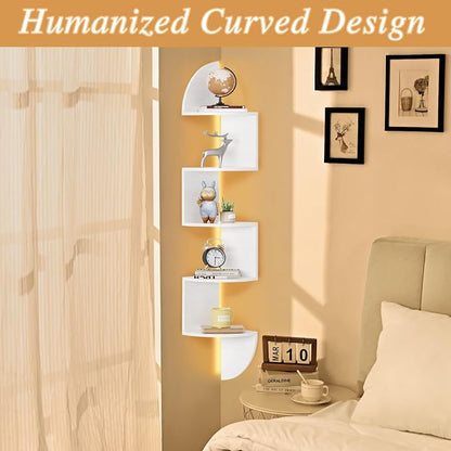 Corner Shelf, 5 Tier Bookshelf - Image 6