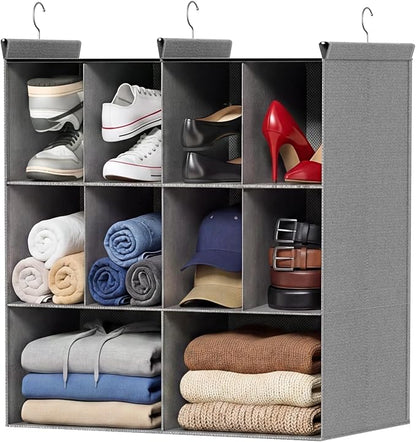 Ofiray-home 3 Tier Hanging Closet Organizer, 10 Compartments Sweater Organizer by Ofiray-home