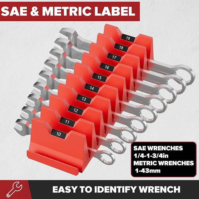 40PCS Magnetic Wrench Organizer Holder - Image 5