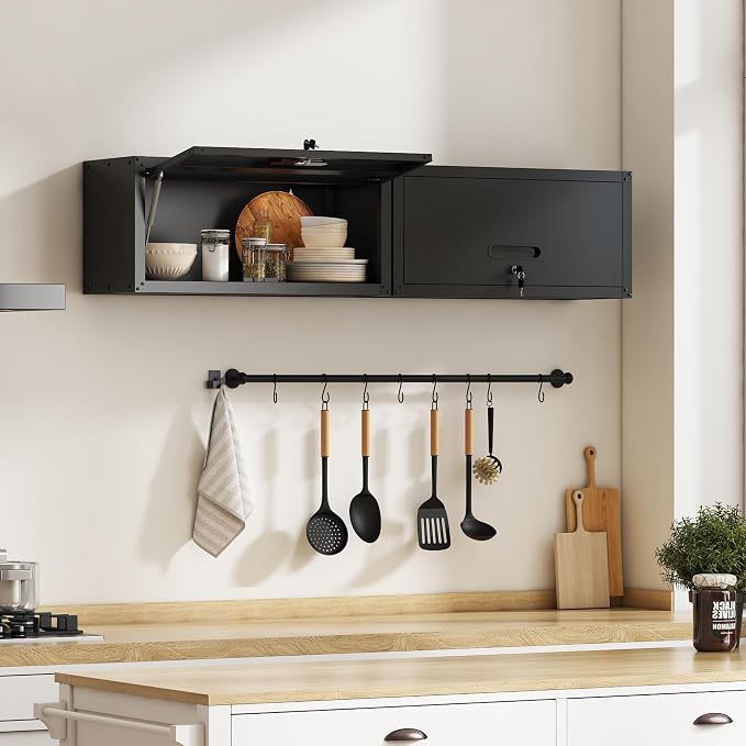 Metal Tool Cabinet, Garage Storage Cabinet System, Wall Cabinet & Locking - Image 2