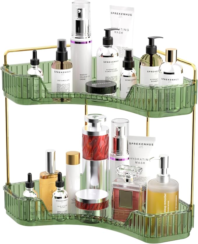 GTI 2 Tier Bathroom Counter Organizer, Makeup Organizer Perfume by GTI