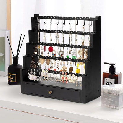 Pinzoveco Earring Organizer, 5 Layer Earring Holder Organizer - Image 2