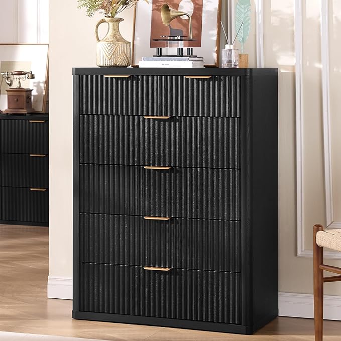 LEYAOYAO Fluted 6 Drawers Dresser by LEYAOYAO-Findtheshiningpointofyourideallife%EF%BC%81