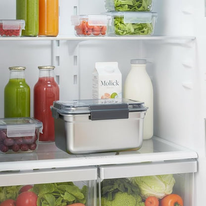 Cheese Container for Refrigerator, Cheese Stainless Steel Container - Image 2