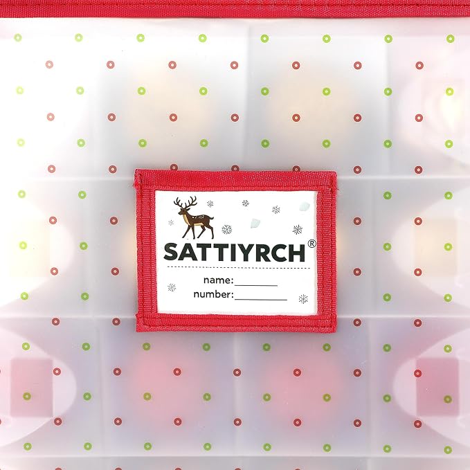 Sattiyrch Plastic Christmas Ornament Storage Box - Image 6