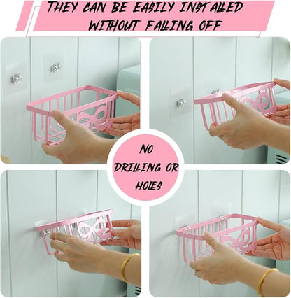 Pink Bow Sponge Holder for Kitchen Sink - Image 3