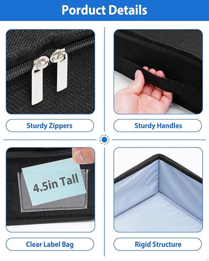 4.5-Inch Tall Under Bed Storage Container, Low Profile Underbed Storage Bin - Image 6