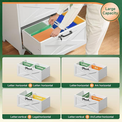 Letaya 2 Drawer File Cabinet - Image 5