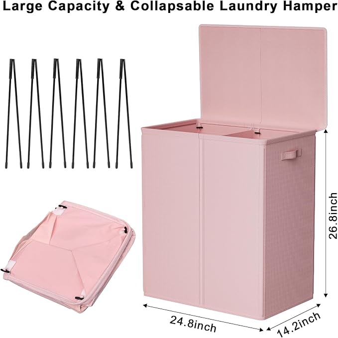 WOWLIVE 154L Double Laundry Hamper - Image 5