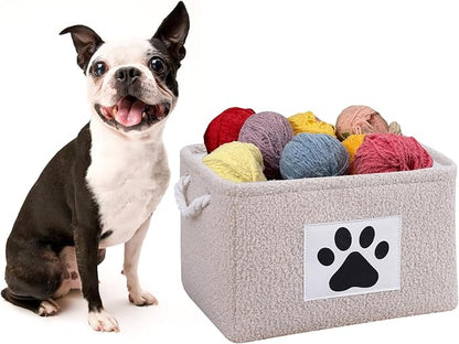 COMFY-HOMI 2Pcs Dog Toy Basket Collapsible Pet Toy Storage Organizer - Image 5