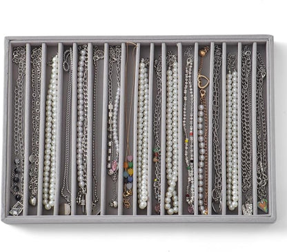 Large Jewelry Organizer for Drawer Insert Velvet Stackable Jewelry Trays for by Unknown