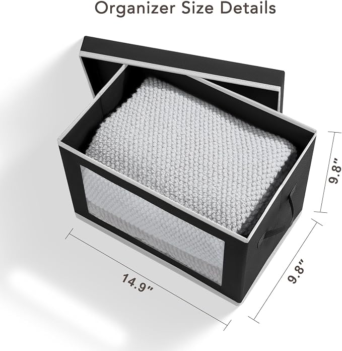 Homsorout Storage Boxes with Lids - Image 2