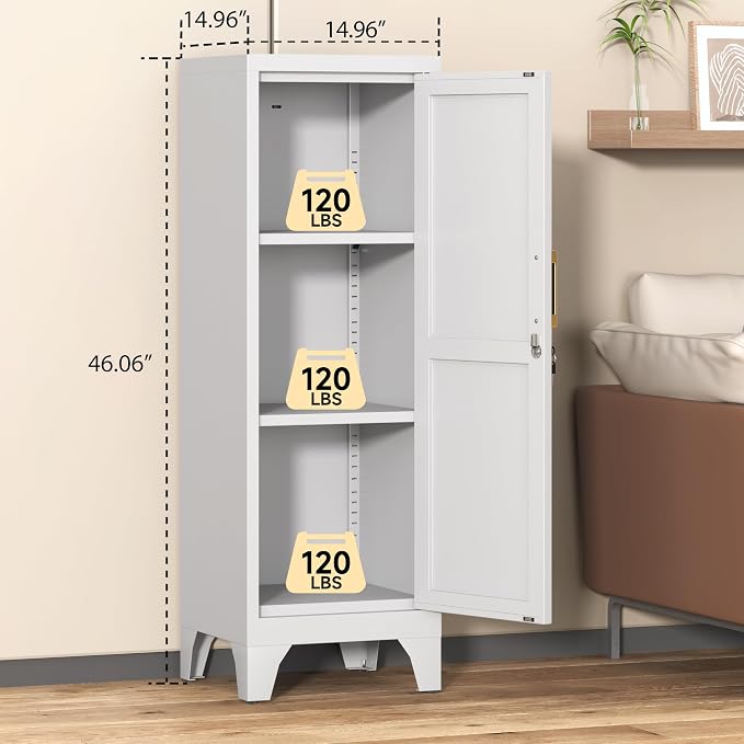 46" H Metal Locker Cabinet, Small Locker - Image 3