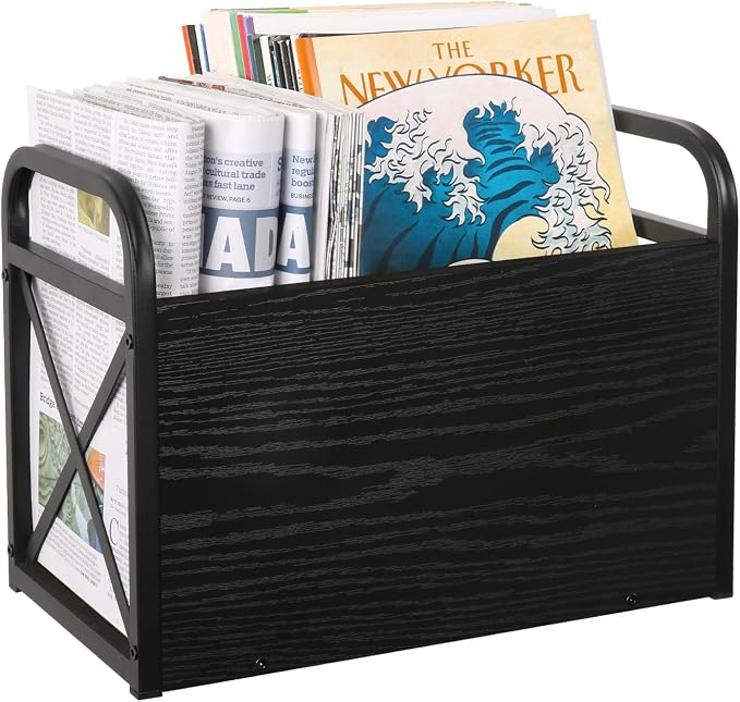 YINMIT Magazine Holder, Magazine Rack Floor, Magazine Storage Basket, Folder by YINMIT