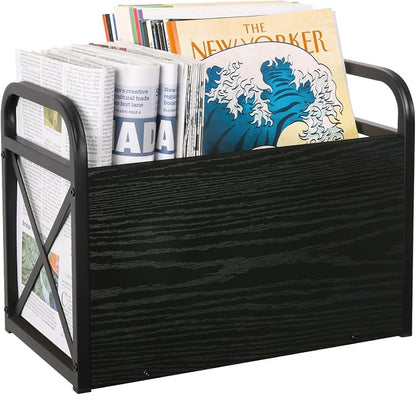 YINMIT Magazine Holder, Magazine Rack Floor, Magazine Storage Basket, Folder by YINMIT