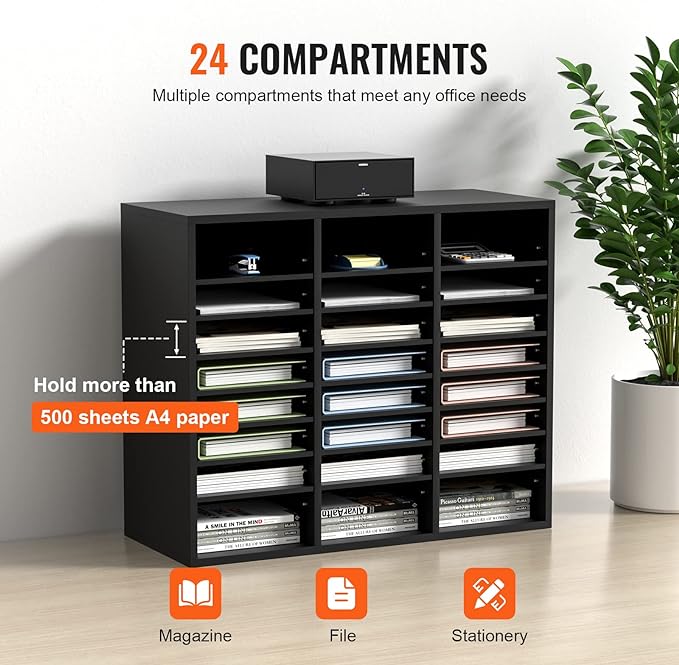 VEVOR Literature Organizers, 24 Compartments Office Mailbox - Image 4