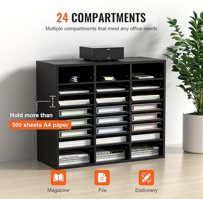VEVOR Literature Organizers, 24 Compartments Office Mailbox - Image 4