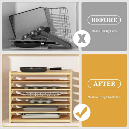 7 Tier Large Size Wooden Tray Dividers - Image 5
