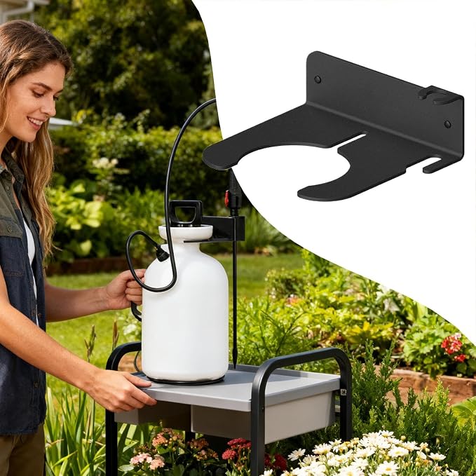 Spray Bottle Holder | Pump Sprayer Storage Shelf | Wall-Mounted Garden Tool - Image 6