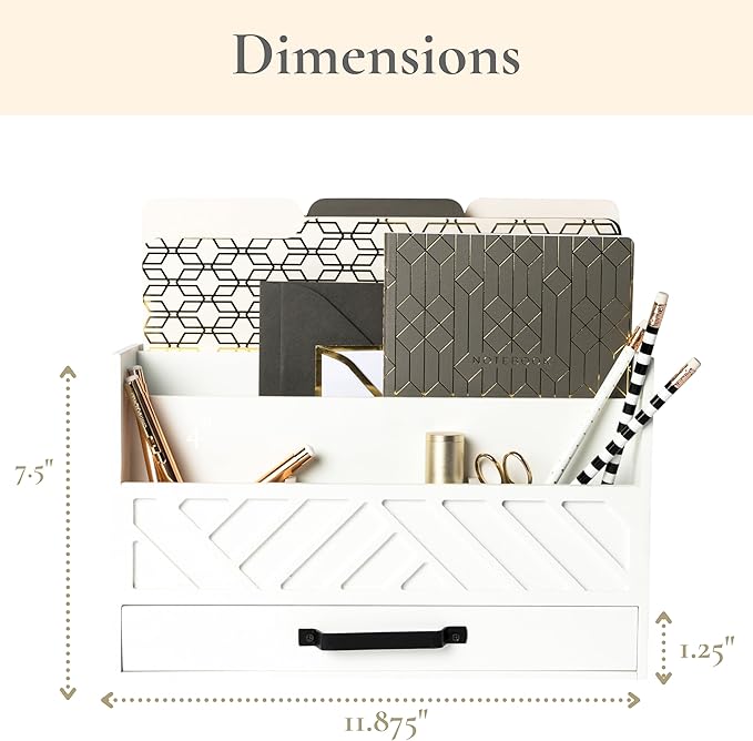 BLU MONACO | Wooden Mail Organizer - Image 3