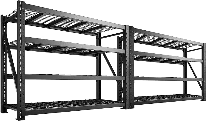 Bepatio 9400LBS Garage Shelving Heavy Duty, 4Tier Storage Rack Shelf, by Bepatio