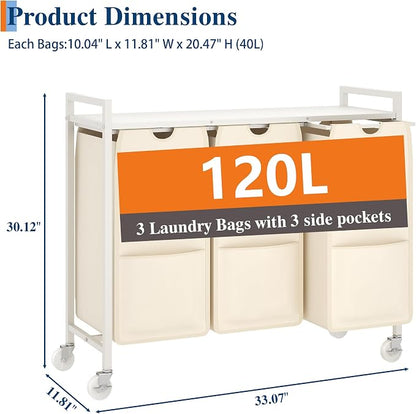 Garvee Rolling Laundry Hamper - Image 2