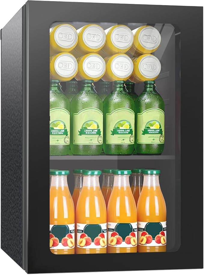 Compact Freestanding Beverage Refrigerator, 25 Can/0.95 Cubic Feet Mini Fridge by Erivess