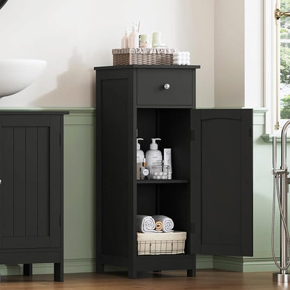 Iwell Bathroom Storage Cabinet, Small Bathroom Floor Cabinet - Image 2