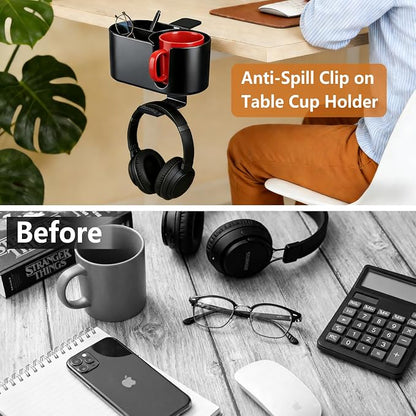 MYITYARD 4 in 1 Desk Cup Holder, Clamp On Drink Holder - Image 5