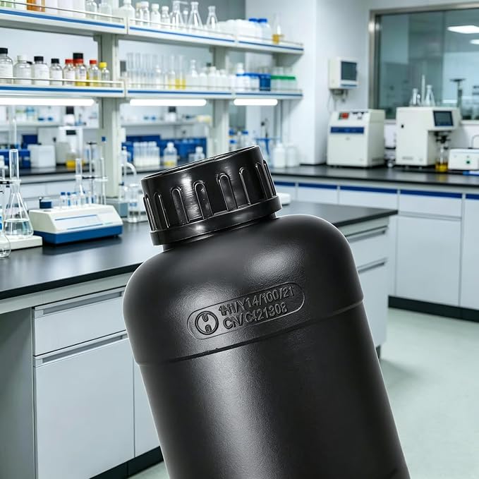 2 Pack 34 oz Fluorinated HDPE Chemical Storage Bottles - Image 4