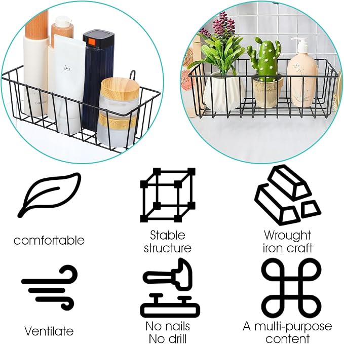 10 PCS Hanging Wire Baskets for Organizing - Image 5