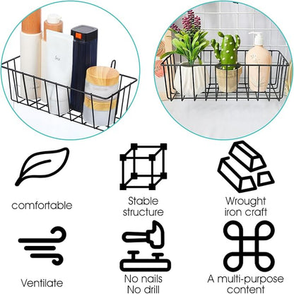 10 PCS Hanging Wire Baskets for Organizing - Image 5