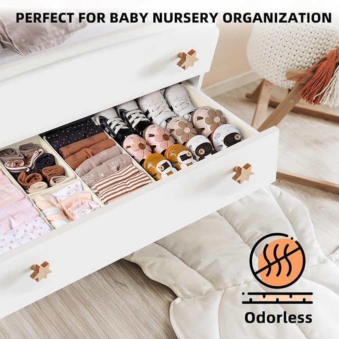 Criusia Drawer Organizer Clothes 6 Pack - Image 4