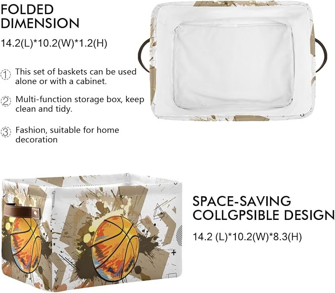 ZAZYXTJ Basketball Storage Basket - Image 2