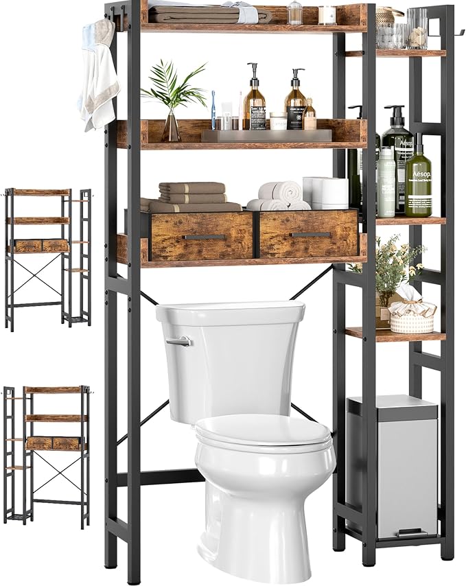 Over The Toilet Storage with 2 Drawers by Besiost